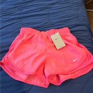 Nike Women's Dri Fit Pink Running Shorts - S
